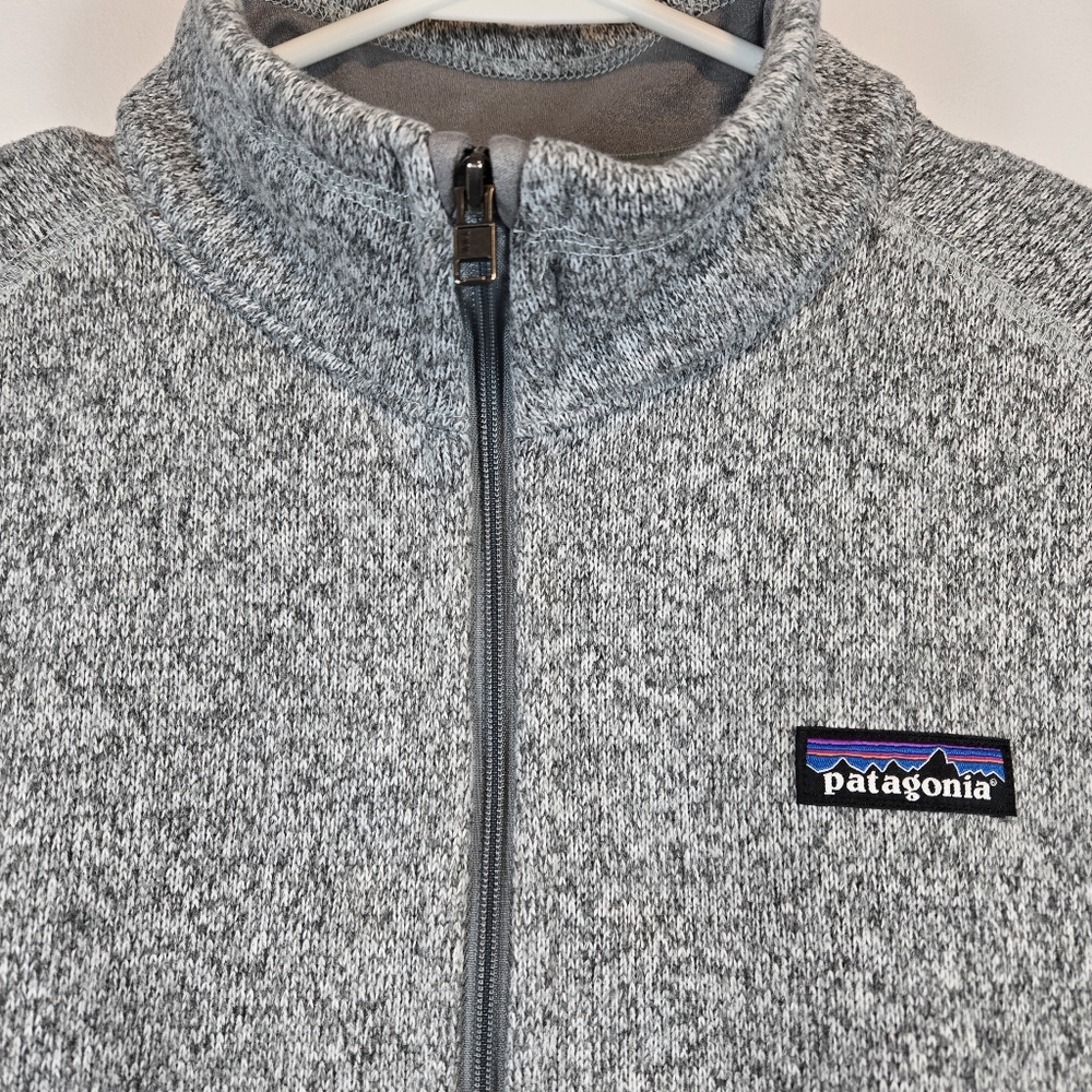 Patagonia Heather Gray Fleece Zip-Up Vest - Picture 3 of 13